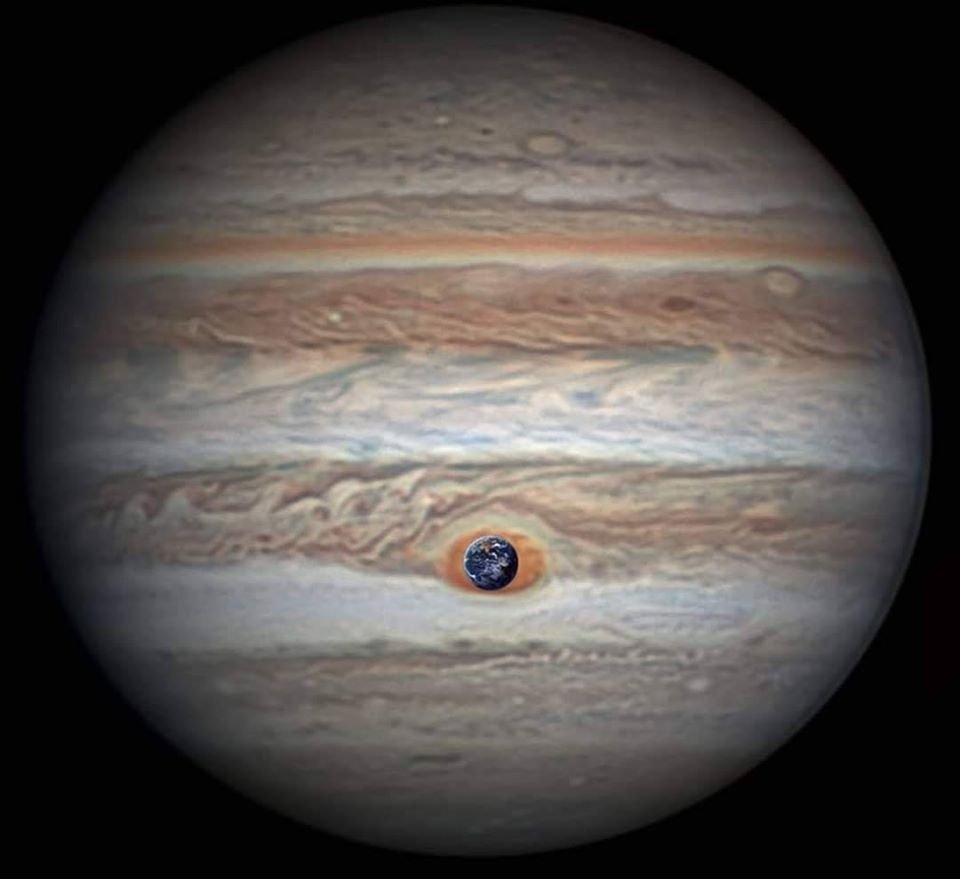 Acha a Terra grande? Compare com Júpiter.