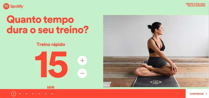 As perguntas ajudam a moldar a lista de reprodução ao seu gosto e necessidade.