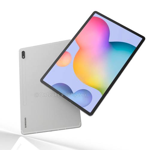 Suposto design do Galaxy Tab S7+