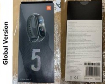 A caixa do modelo global (e limitado) da Mi Band 5.