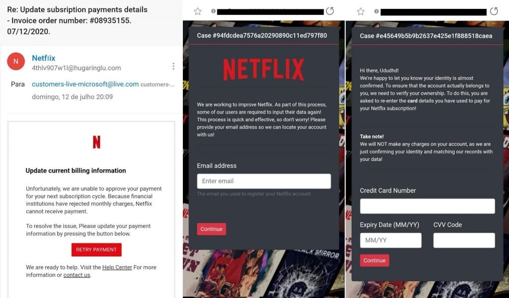Golpe usa nome da Netflix para roubar dados de cartão de crédito