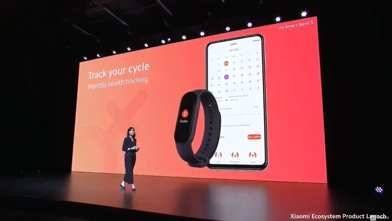 Monitoramento do ciclo menstrual é uma das novidades da nova versão da smartband.