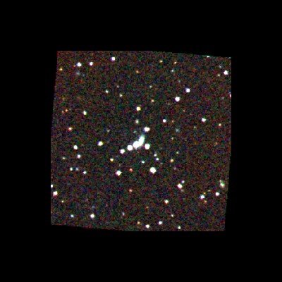 A Galáxia Seyfert 2 1ES1927+654, captada pelo telescópio espacial alemão ROSAT.