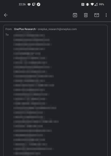 Os endereços dos usuários da empresa ficaram visíveis na mensagem.