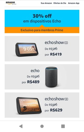 Pelo programa Prime é possível comprar eletrônicos Amazon com descontos exclusivos.