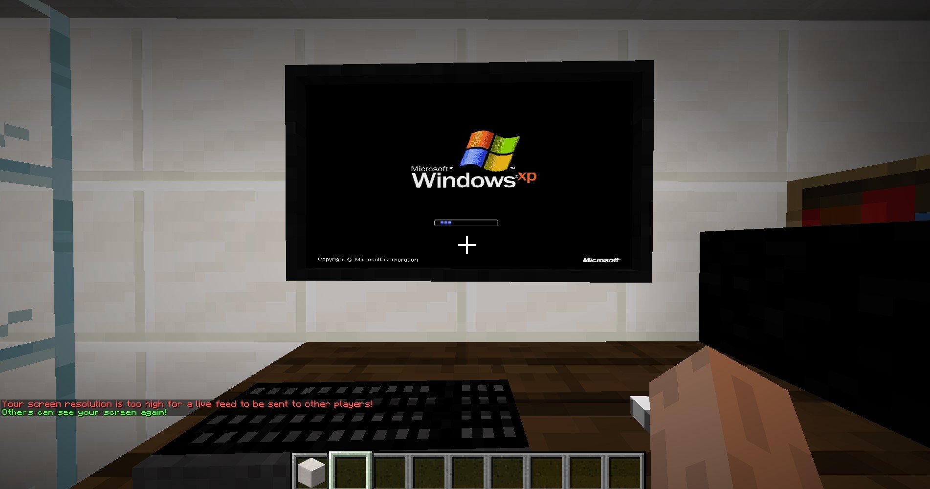 A modificação emula até mesmo a tela de inicialização do Windows XP