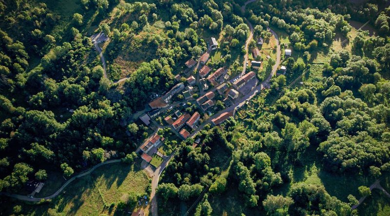 Appy, França, vista de cima.