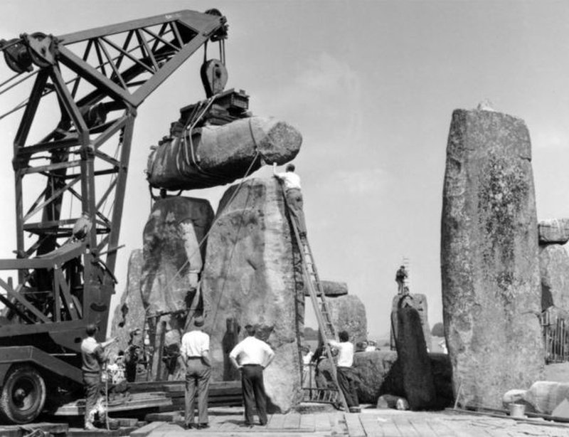 Retirada de pedras de Stonehenge em 1958