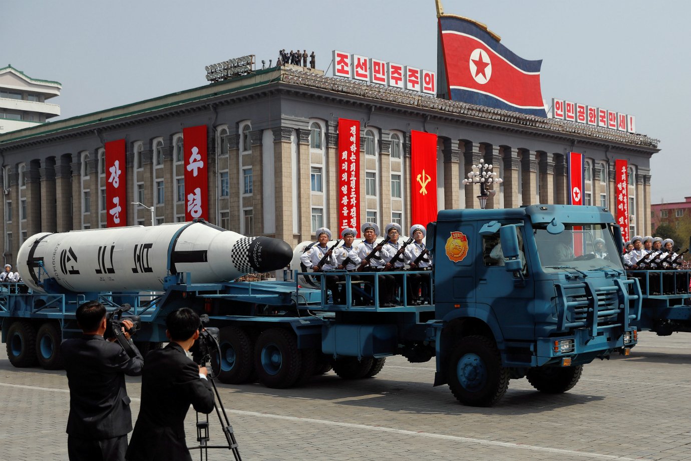  Desfile militar na Coreia do Norte (Fonte: Damir Sagolj/Reuters - Reprodução)