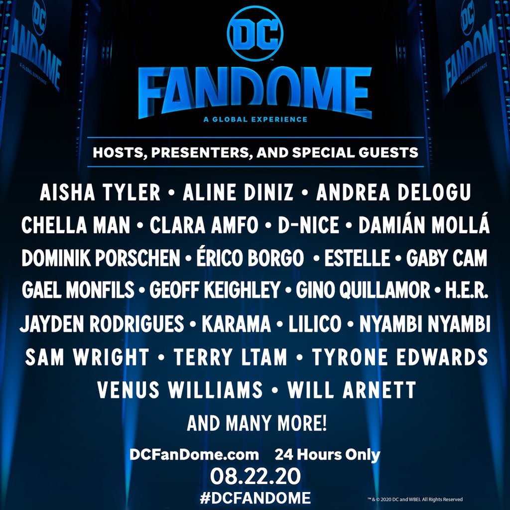 Apresentadores do DC FanDome