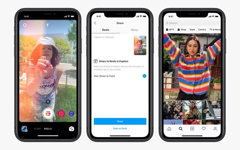 Instagram Reels, resposta do Facebook para o TikTok