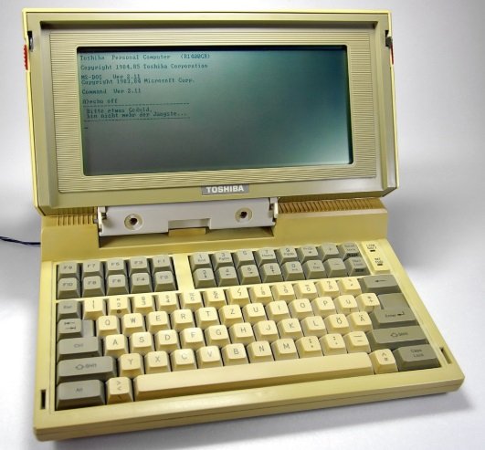 O Toshiba T1100.