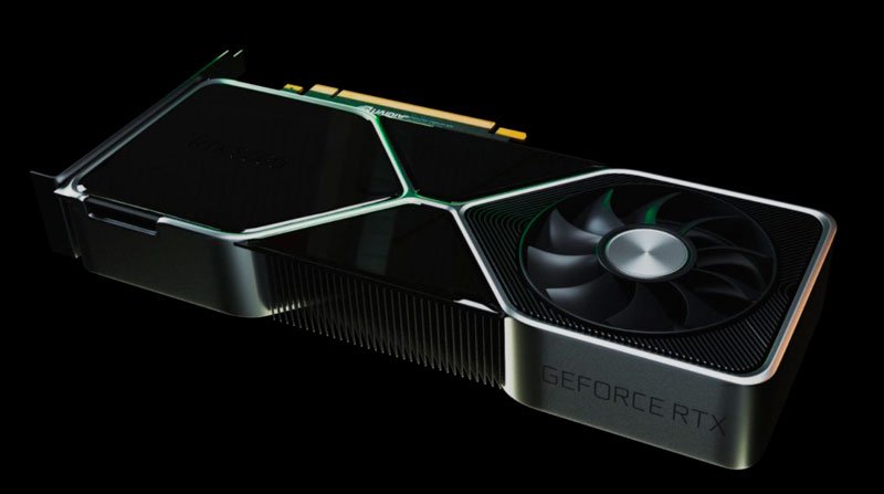 Suposto visual da RTX 3080, baseado em vazamentos e especulações