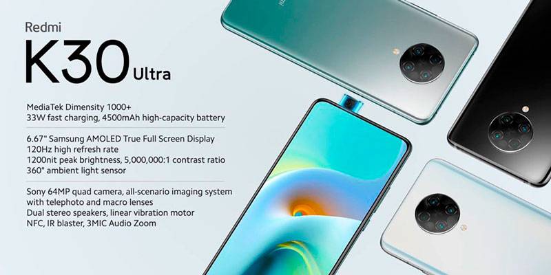 Especificações do K30 Ultra trazem certas diferenças em relação ao K30 Pro