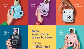 Fujifilm anuncia chegada da câmera Instax Mini 11 no Brasil