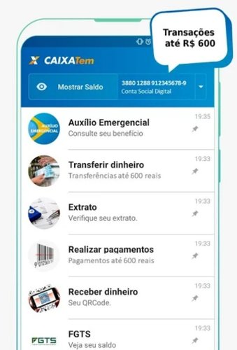 Inicialmente, o dinheiro pode ser movimentado somente pelo app Caixa Tem.