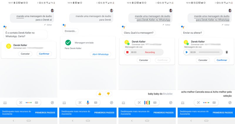 Google Assistente agora envia mensagens de áudio.