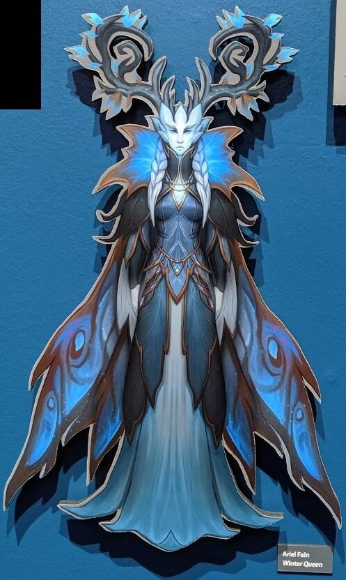 Arte da Winter Queen, de World of Warcraft Shadowlands
