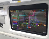 Telas transparentes da LG começam a ser usadas em metrôs na China