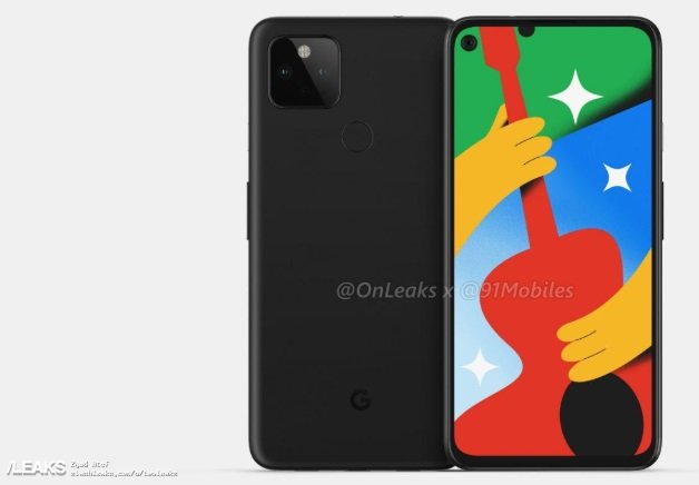 O Pixel 4a 5G.