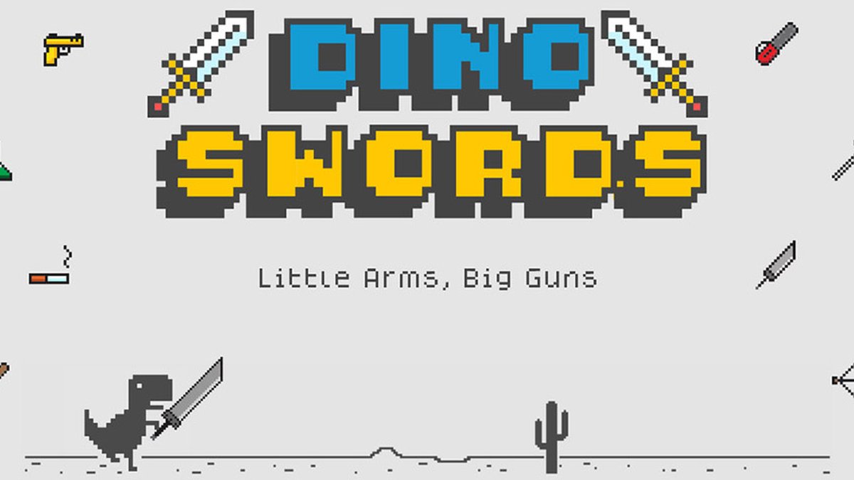 Jogo do dinossauro do Google ganha versão turbinada com armas