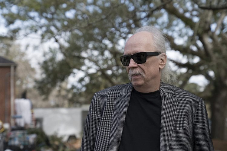 John Carpenter no set de 'Halloween' (2018)