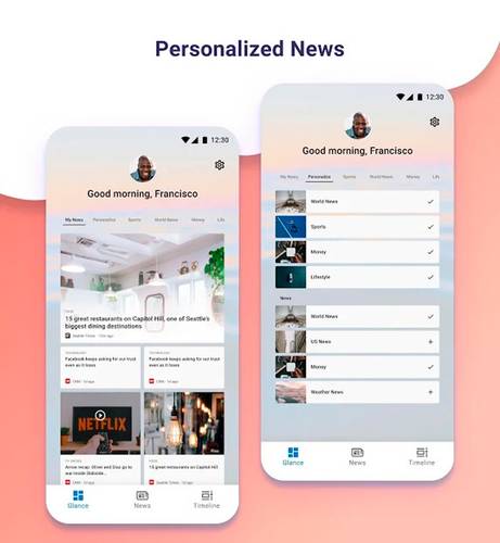 Novo feed de notícias está disponível na versão atualizada do Microsoft Launcher