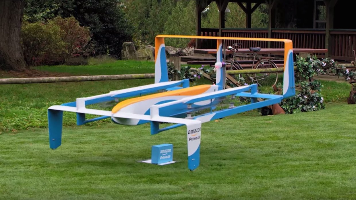 Amazon quer construir drones elétricos para realizar entregas.