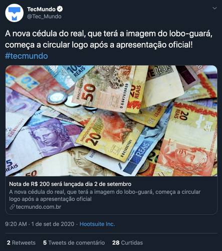 Ilustração de nova seção do Twitter.