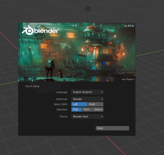 Blender é um dos softwares inclusos na distribuição