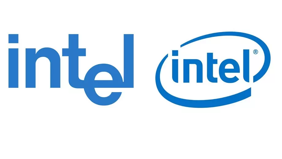 À esquerda, a logo da Intel de 1968; à direita, a logo anterior da marca, lançada em 2006.
