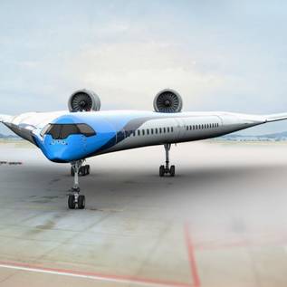 Imagem de Protótipo do avião em formato de V realiza o primeiro voo