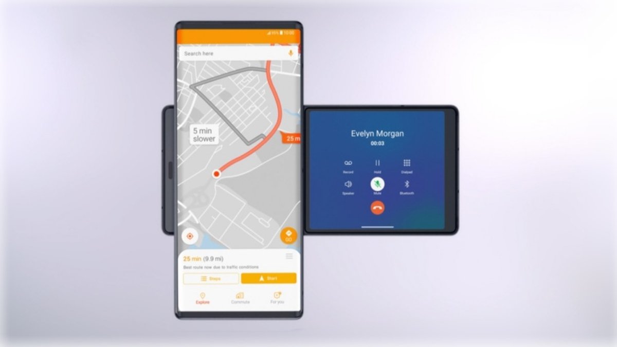 O novo celular de tela dupla da LG parece dois aparelhos em um