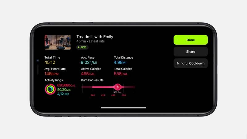 Interface do streaming no iPhone. (Fonte: Apple / Divulgação)