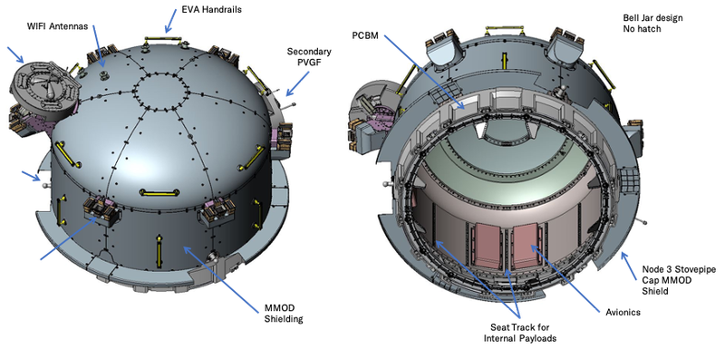 Configuração da airlock Bishop. (Fonte: Nanoracks / Divulgação)