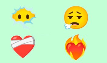 Android terá emojis de coração machucado e pegando fogo em 2021