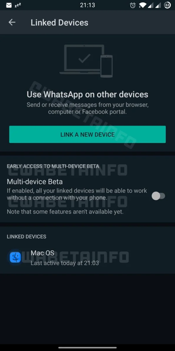  Futura versão do WhatsApp para Android que contém o recurso inédito (Fonte: WABetaInfo/Reprodução)