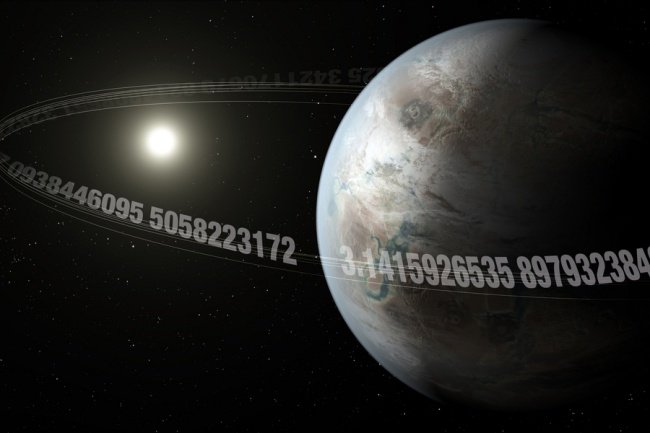O "planeta pi" gasta 3,14 dias para completar uma órbita em torno da sua estrela.