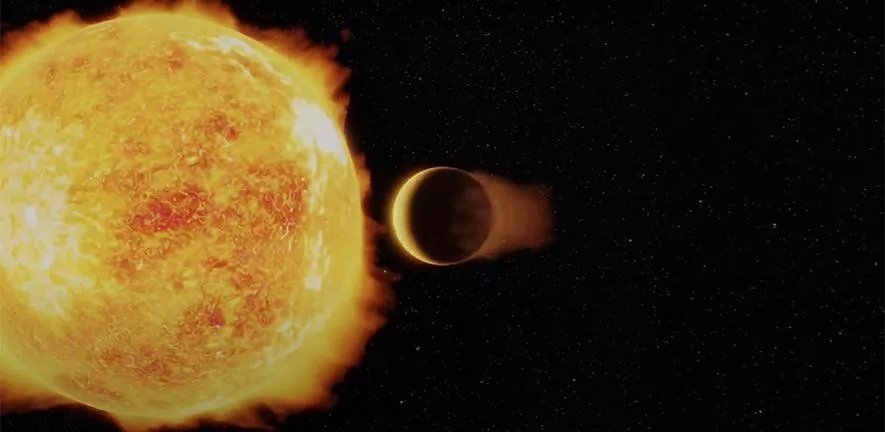 Exoplaneta estão tão próximo á sua estrela, que sua órbita dura apenas 19 horas.