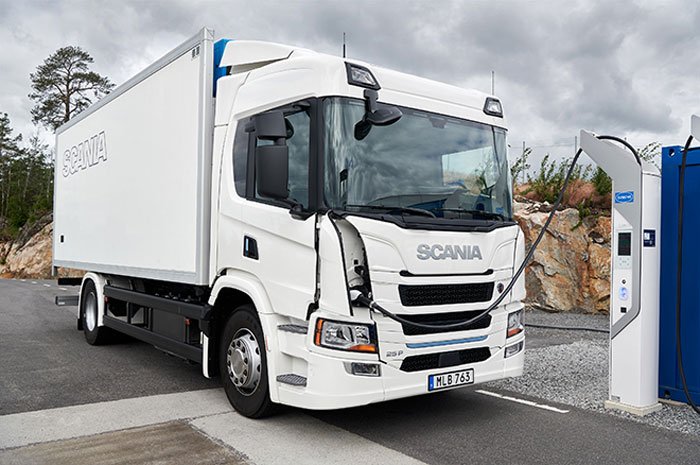 A Scania lançará mais caminhões elétricos futuramente