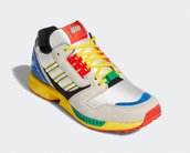 Adidas e LEGO lançam tênis inspirado nos blocos de montar