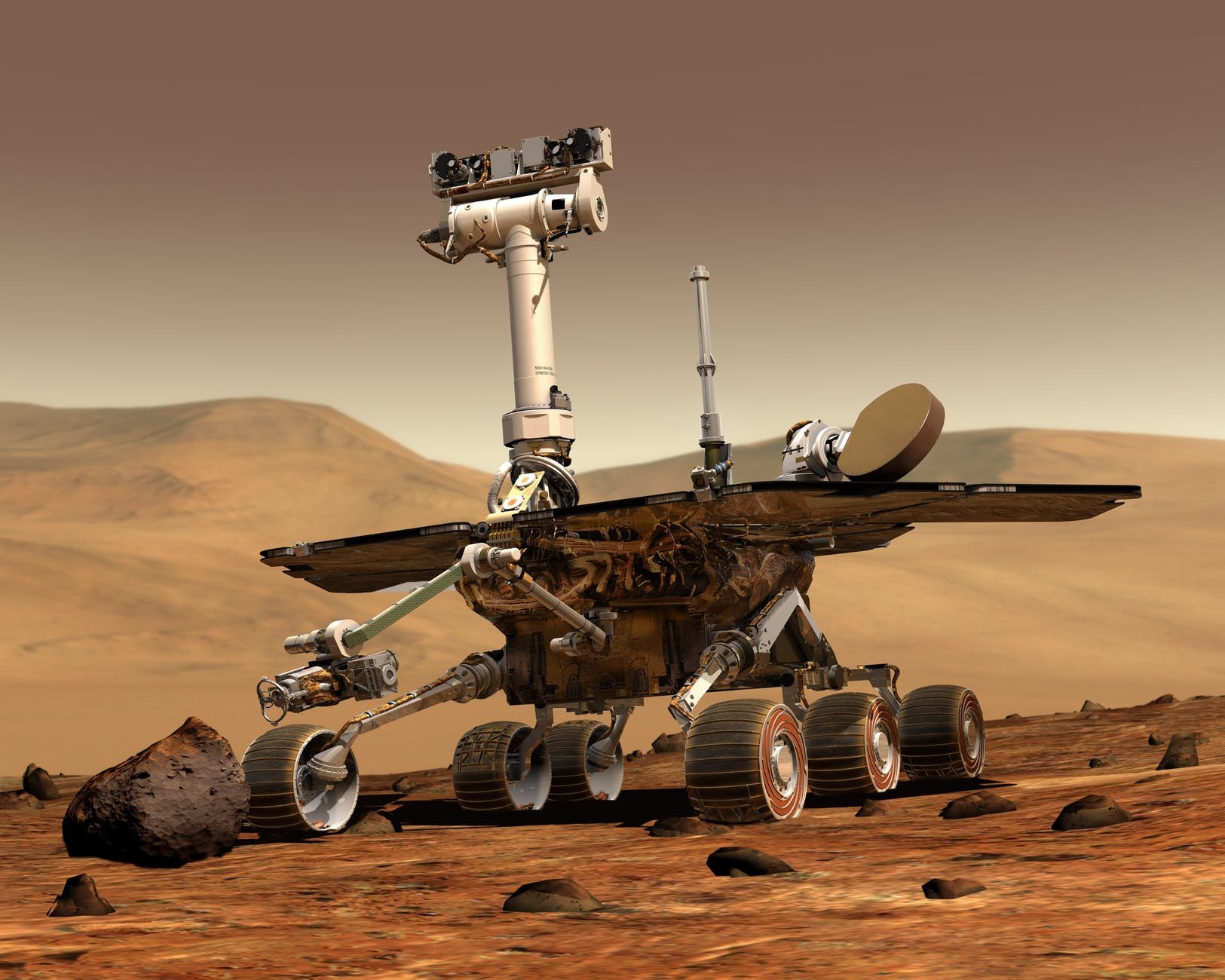 Rover Spirit em Marte. (Fonte: Nasa, Pexels / Reprodução)