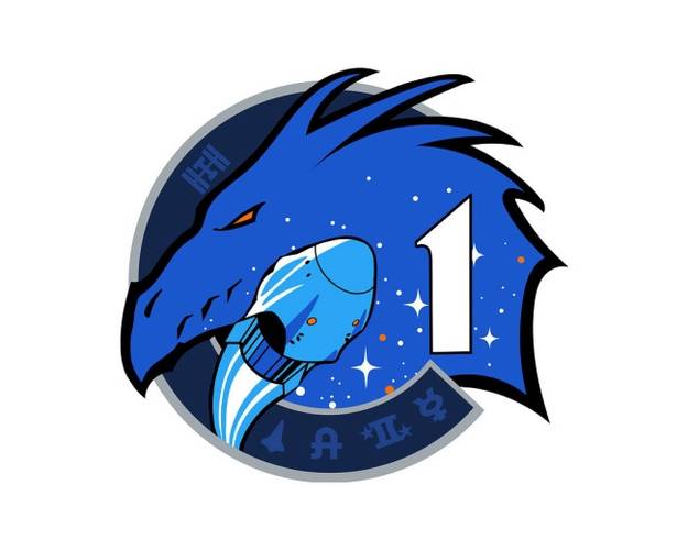 Insígnia oficial da missão Crew-1.