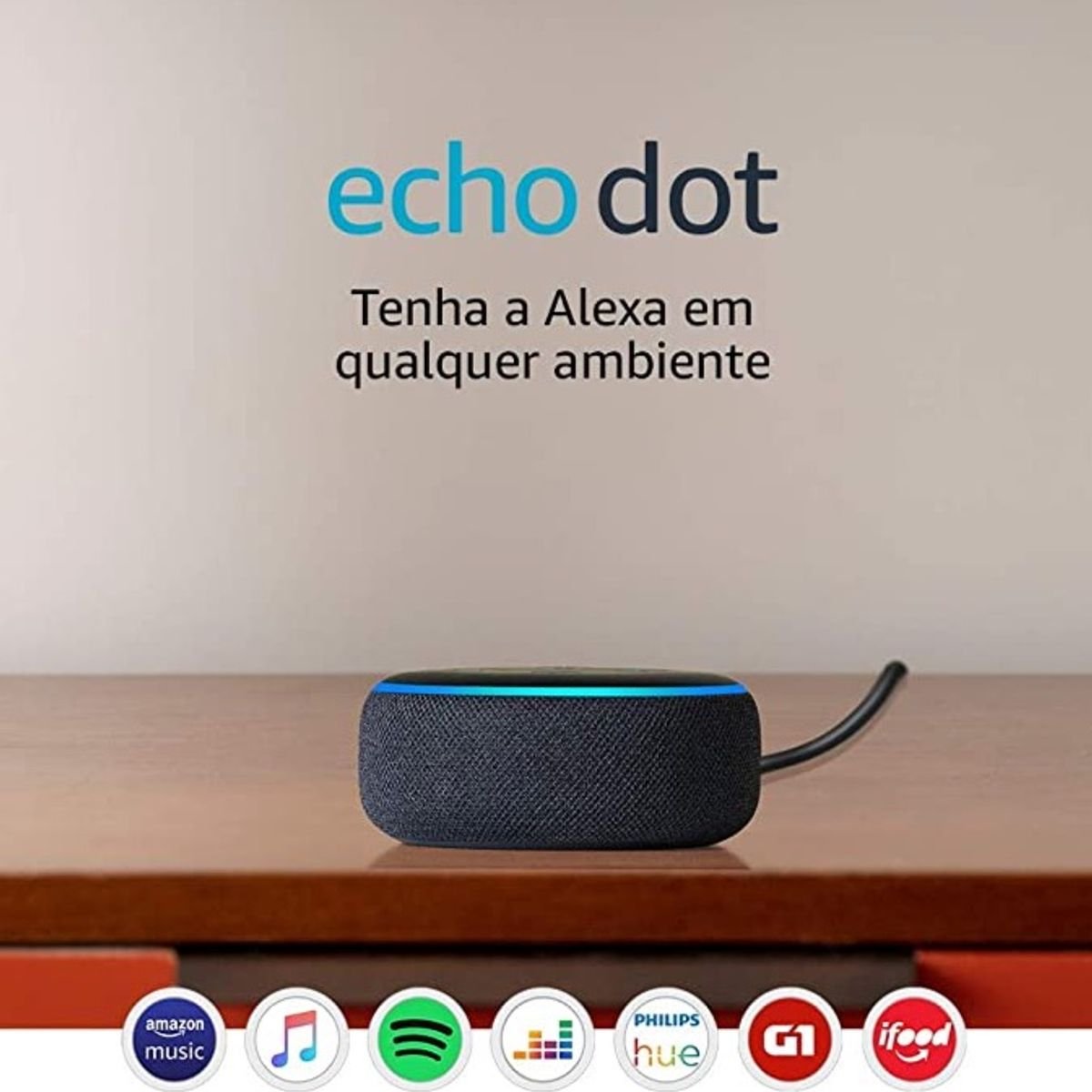 Amazon Echo Dot e a Alexa são novidades da Amazon. 
