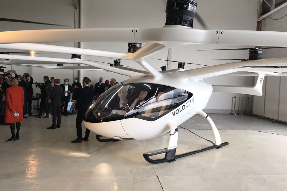 O táxi voador que será testado em Paris é o VoloCity