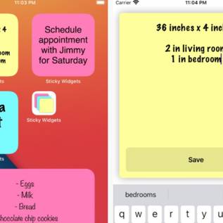 Imagem de Coloque 'post-its' na tela do seu iPhone com o app Sticky Widgets