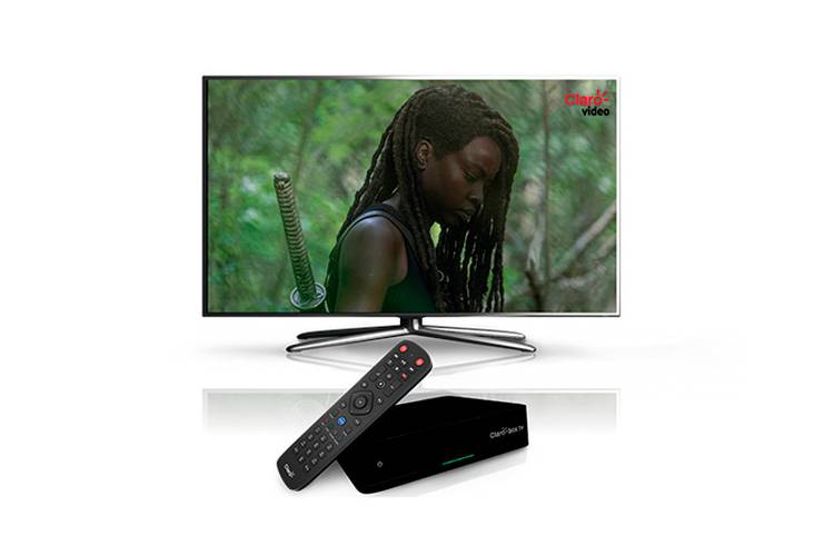 O controle da Claro Box TV suporta comandos de voz
