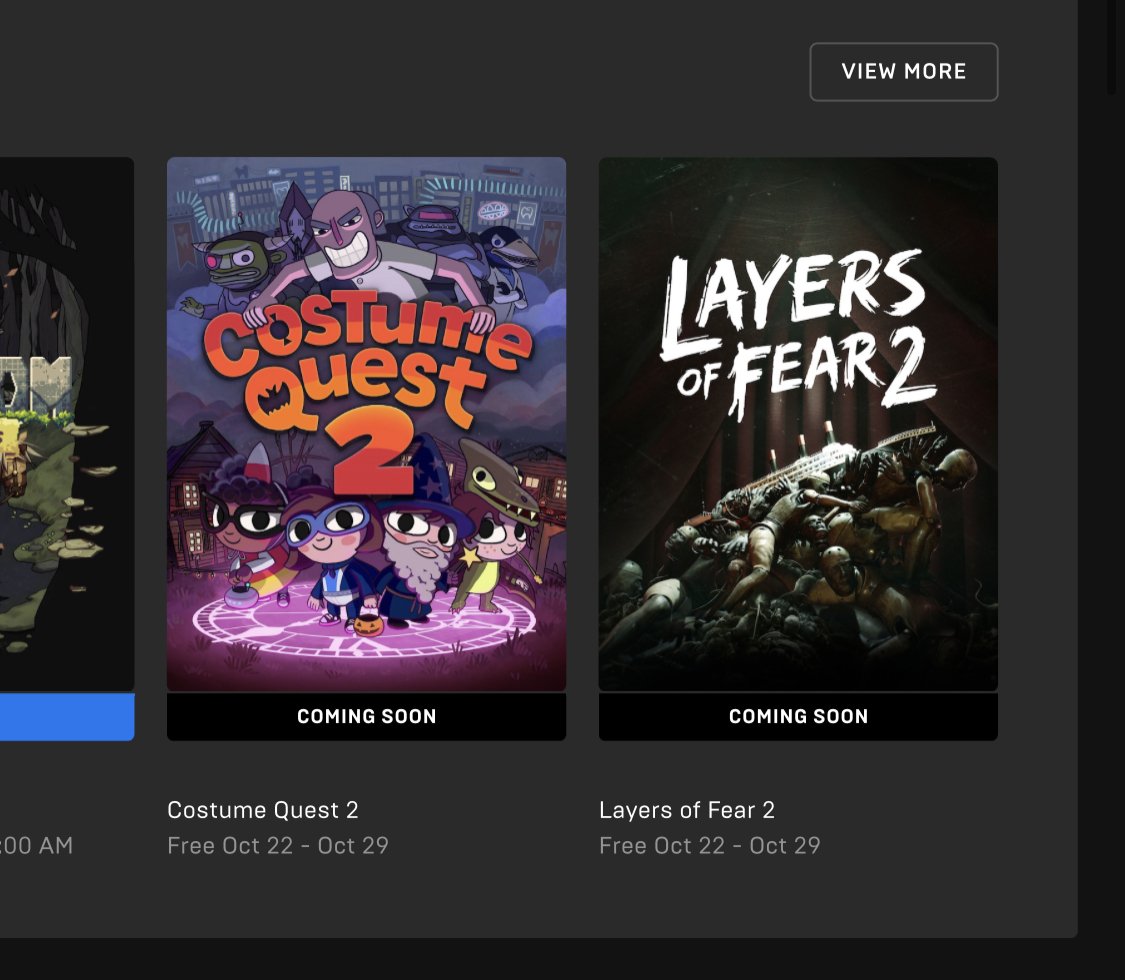 Layers of Fear 2 e Costume Quest 2 estão gratuitos na Epic Games Store