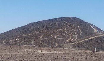 Figura de um gato é descoberta entre as Linhas de Nazca