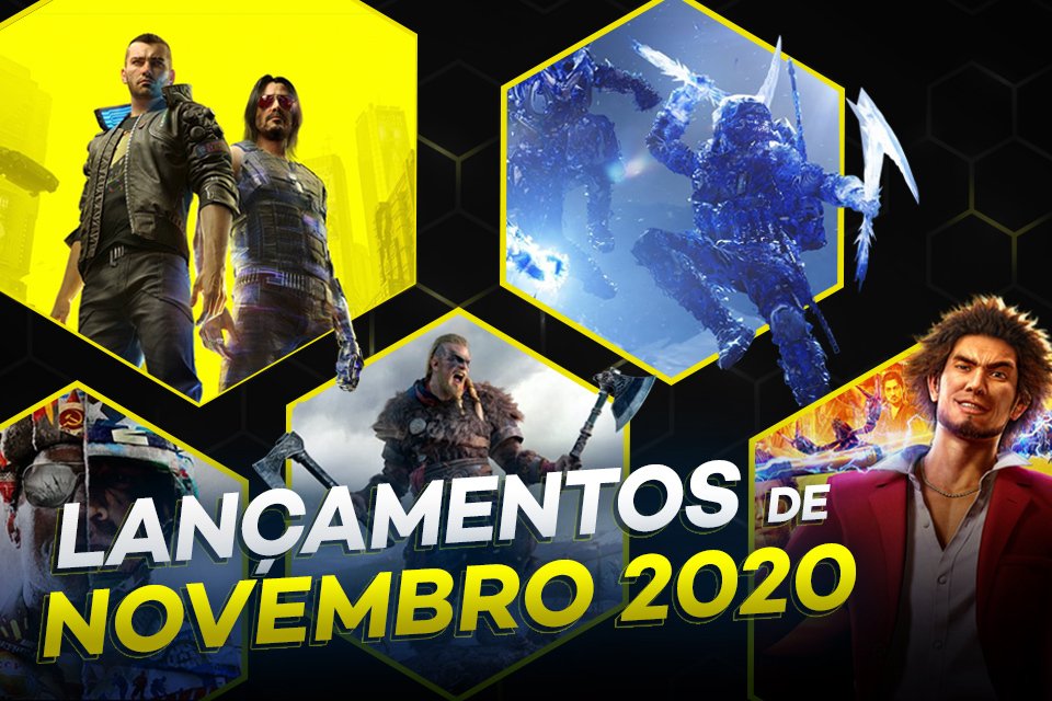 Lançamentos de jogos em novembro de 2020: os games mais aguardados